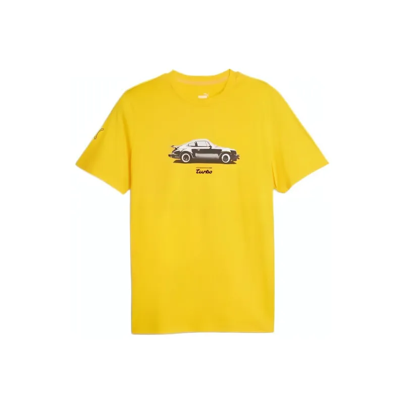 PUMA Porsche Legacy T Shirt Men's Yellow-0