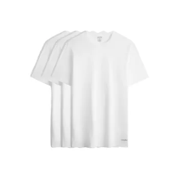 CALVIN KLEIN T Shirt Men's 3 Pack Moon White