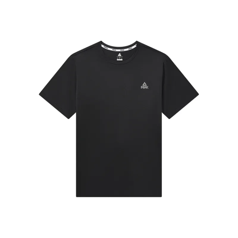 PEAK T Shirts Men Black Heather Gray-0
