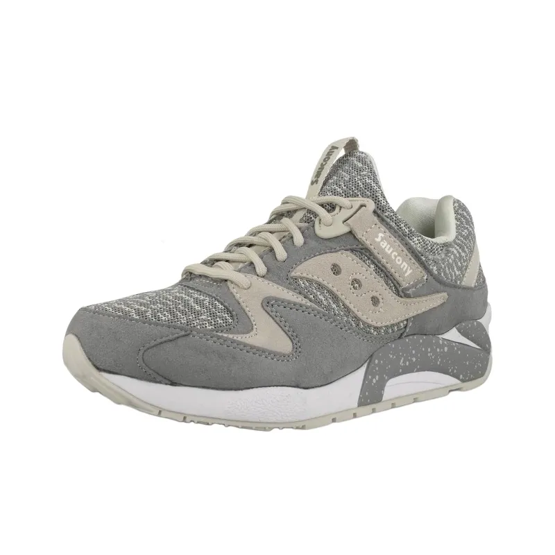 Saucony Grid 9000 Anti Slip Wear Resistant Low Top Running Shoes Unisex Gray-0