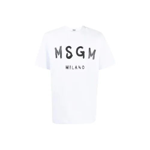 MSGM Logo print Cotton T shirt Dress