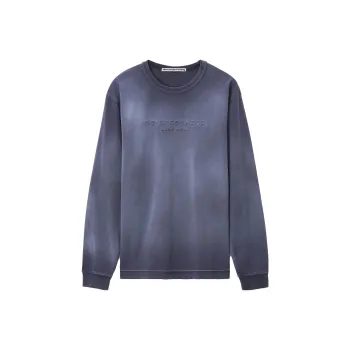 Alexander Wang Logo embossed Cotton Sweatshirt