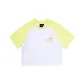 [Women's Apparel Cropped]Yellow White