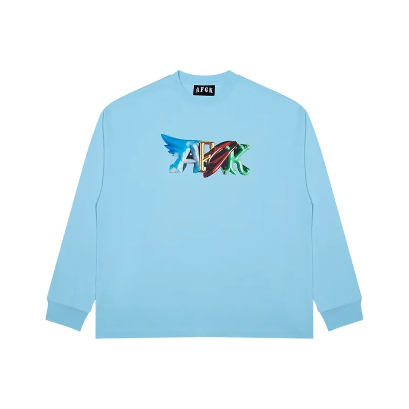 AFGK FW23 T Shirt Unisex Sky Blue-3