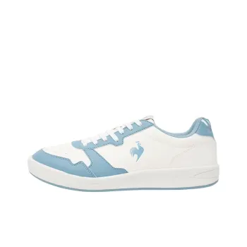 Le Coq Sportif LCS GRAND EST CL 2 Anti Slip Wear Resistant Low Top Skateboard Shoes Unisex White Blue