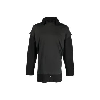 MM6 Maison Margiela Long sleeve Layered Hooded T shirt