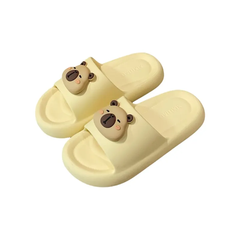 Thin Strips Sandal Slippers Unisex, White-22
