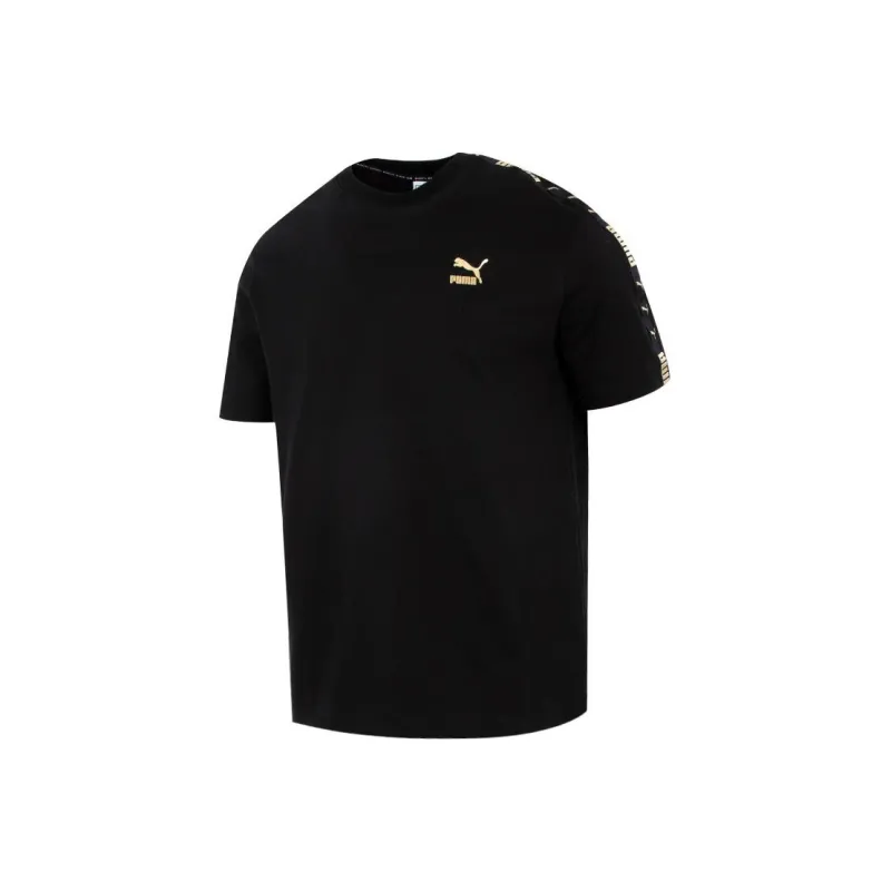 PUMA Drop Shoulder Sleeve T-Shirt Unisex Black-0