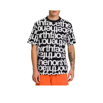 THE NORTH FACE Men's Short Sleeve Aop Box Fit Tee T Shirt Men's Black