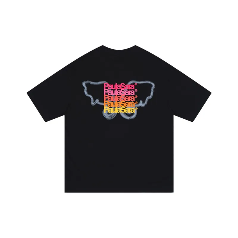 PAULASARA 100% Cotton T shirt Unisex Black-0