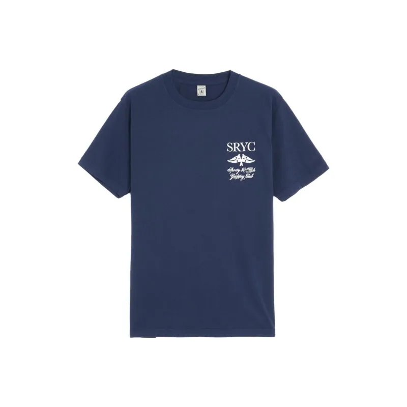 SPORTY & RICH Yacht Club Crewneck T Shirt-0