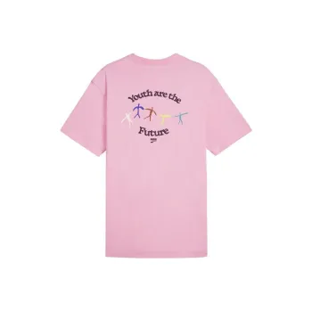 PUMA Future Graphic DOWNTOWN GRAPHIC TEE T Shirt Men's Pink