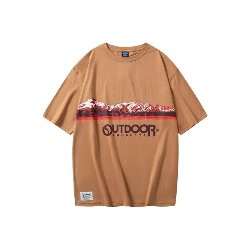 OUTDOOR PRODUCTS Drop Shoulder Sleeve T Shirt Men's Desert Brown-0