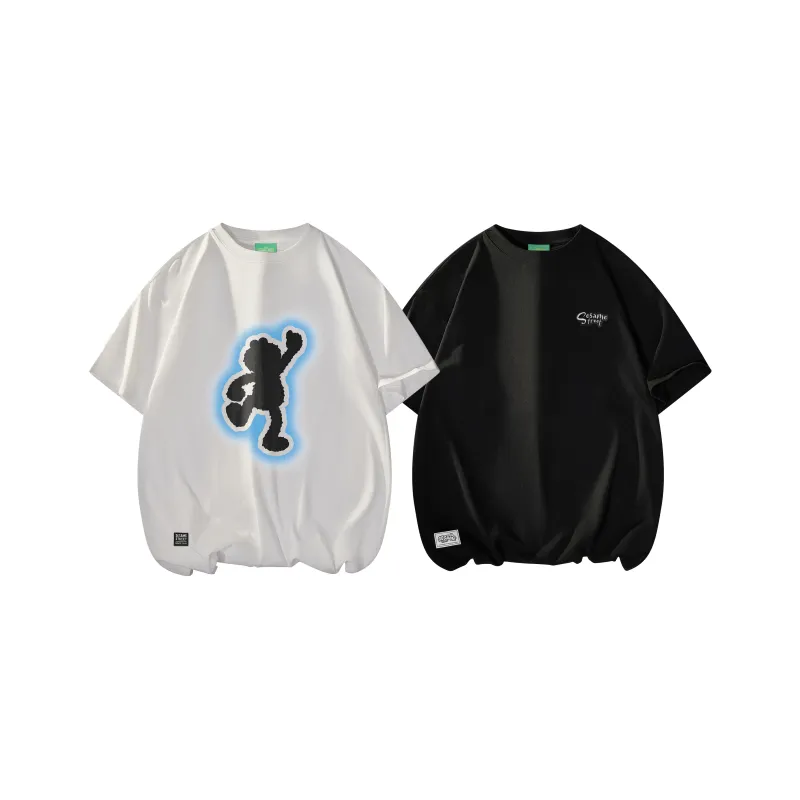SESAME STREET Drop Shoulder Sleeve T Shirt Unisex-14