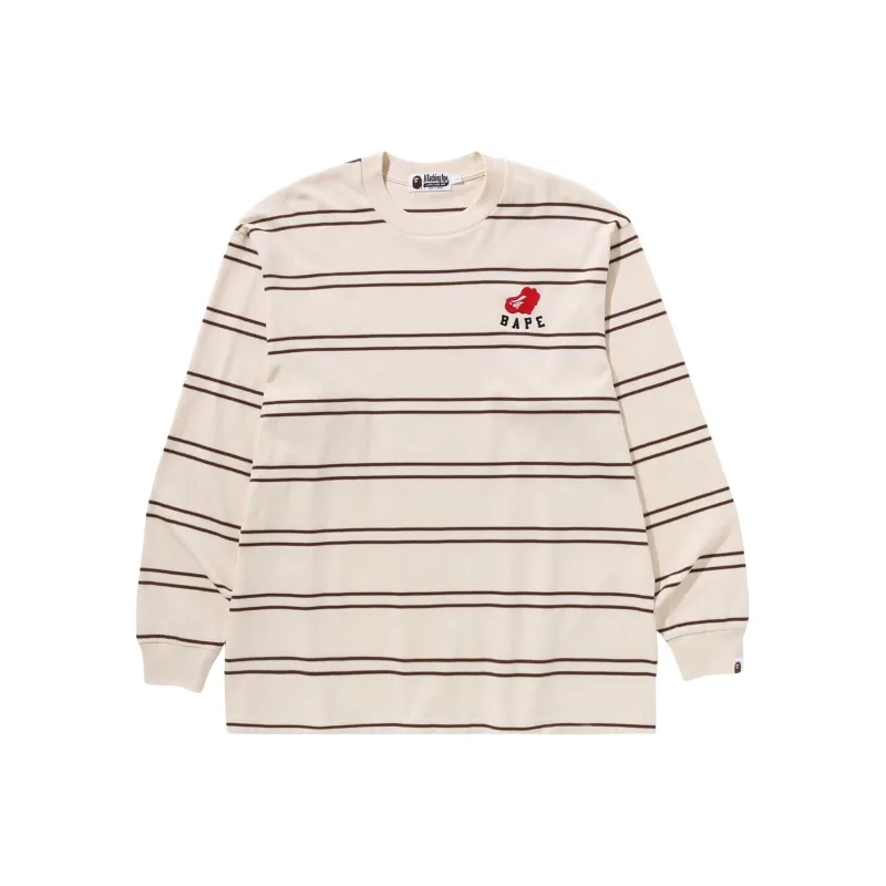 Bape Ape Heart Hoop L/S Tee-3
