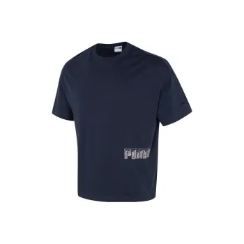 PUMA T Shirts Men Navy Blue