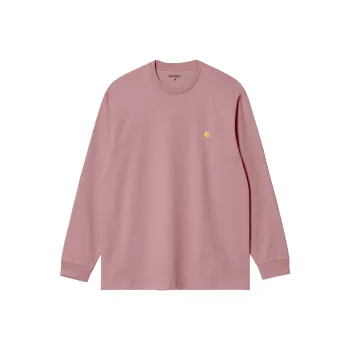 Carhartt WIP L/S Chase Long Sleeve T Shirt Chase T Shirt Men's Pink