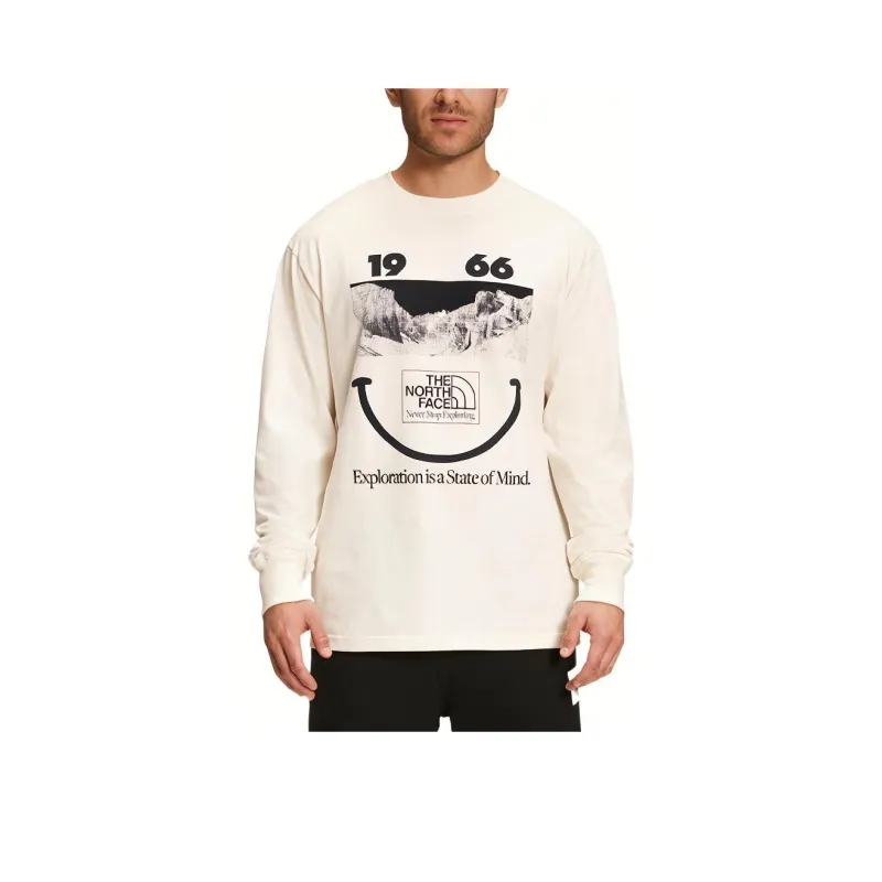 THE NORTH FACE Drop Shoulder Sleeve T-Shirt Men's Ecru-0
