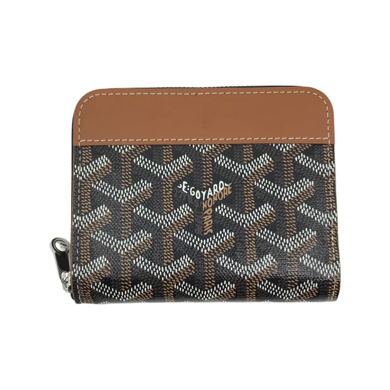GOYARD MATIGNON Canvas With Leather Wallet Trumpets Unisex Brown-1