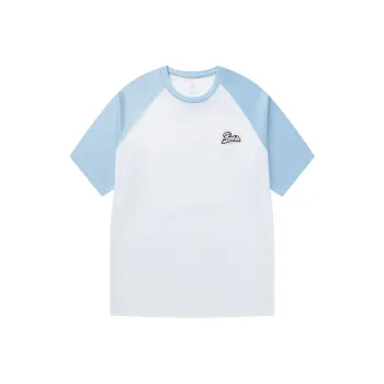PEAK T Shirts Men Blue White