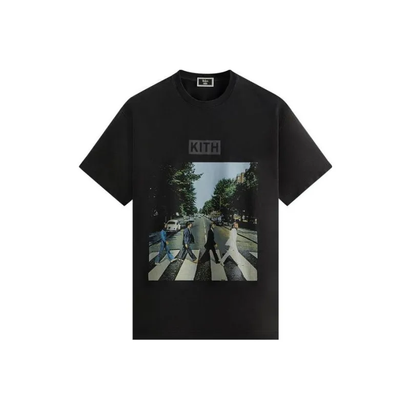 KITH For The Beatles Abbey Road Vintage Tee-0