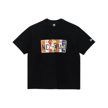 New Era SS24 License Plate Collection T Shirt Unisex Black