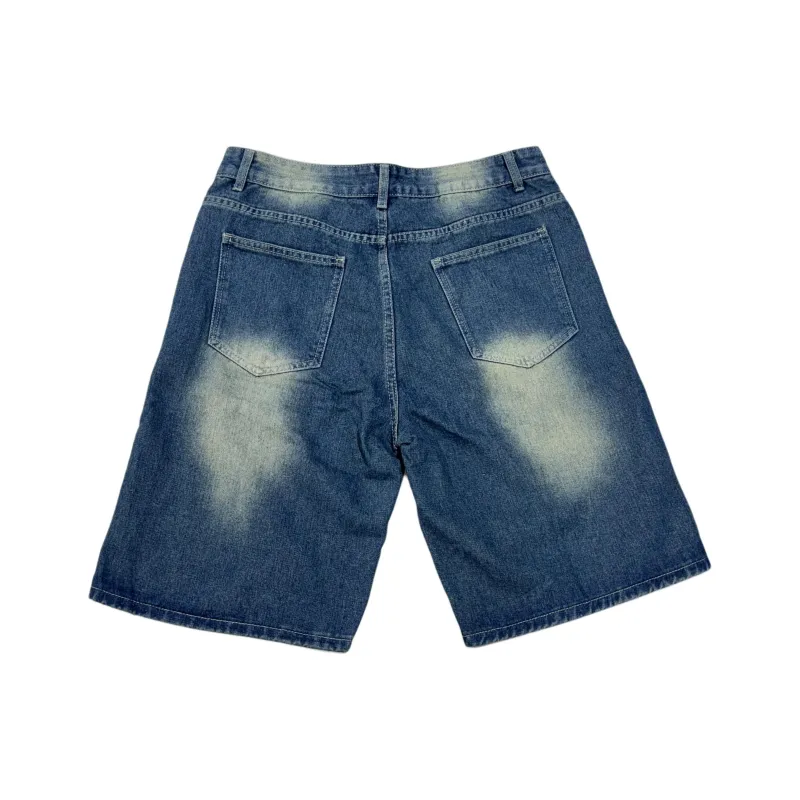 KVIV Denim Shorts Unisex Vintage Blue -6