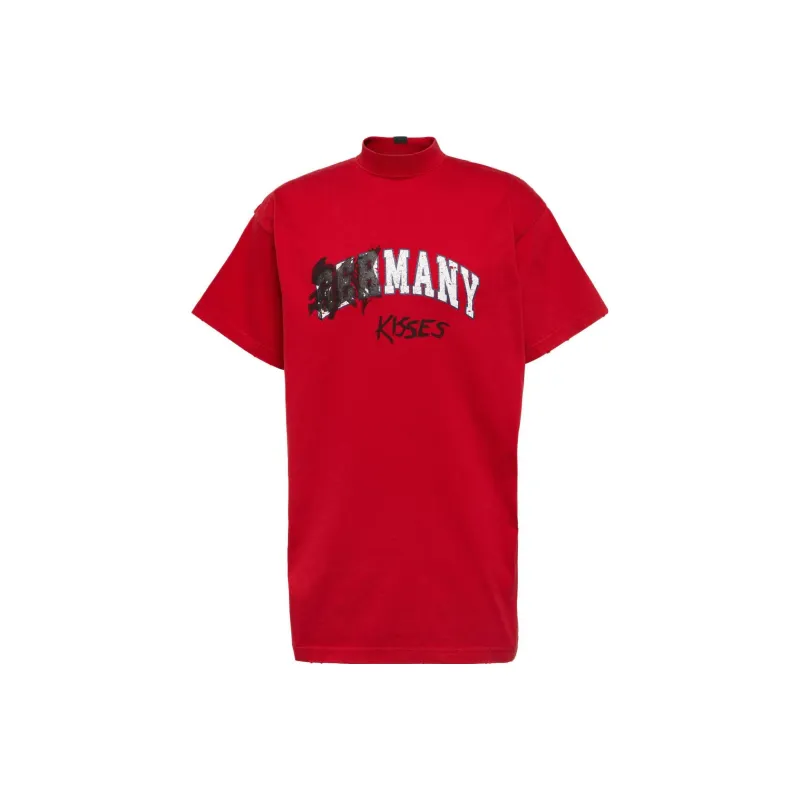 Balenciaga T Shirts Men Red-0