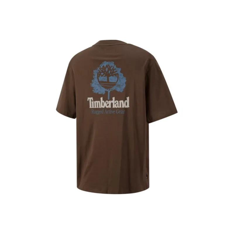 Timberland T Shirt Men's Dark Coffee-1