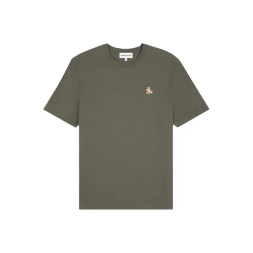 Maison Kitsune Fox Patch Crewneck T Shirt