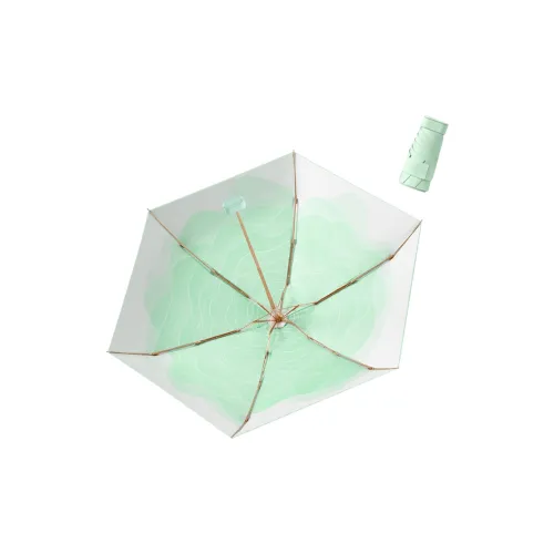 Lancitu Colorful Rubber Sun Umbrella Super Light Compact Mini Sun And Rain Dual Use Sun Protection Umbrella