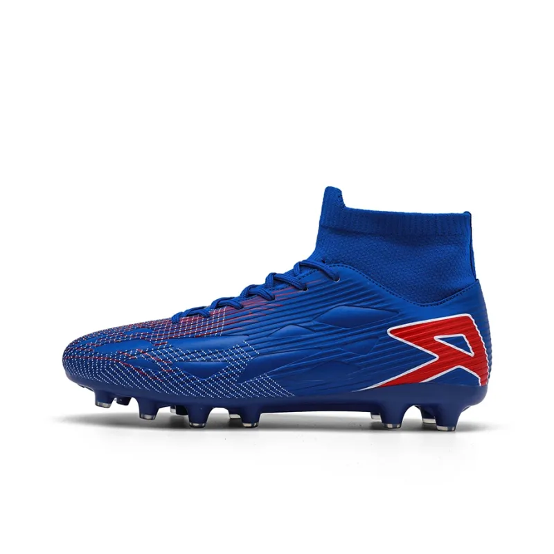 QIUTEXIONG FG Rubber Long Studs TF Rubber Broken Studs Soft Ground Firm Ground Slip Resistant Soccer Shoes Unisex-49