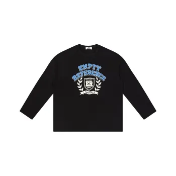 EMPTY REFERENCE Long Sleeved T Shirts Unisex Black