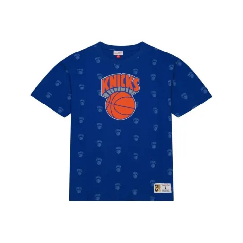 Mitchell Ness T Shirts Men Blue