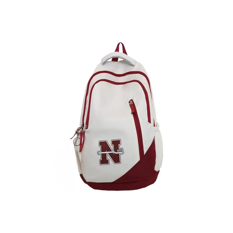 Villelon Nylon Backpack Unisex Red/Blue/Black/Red Blue Multicolor-5