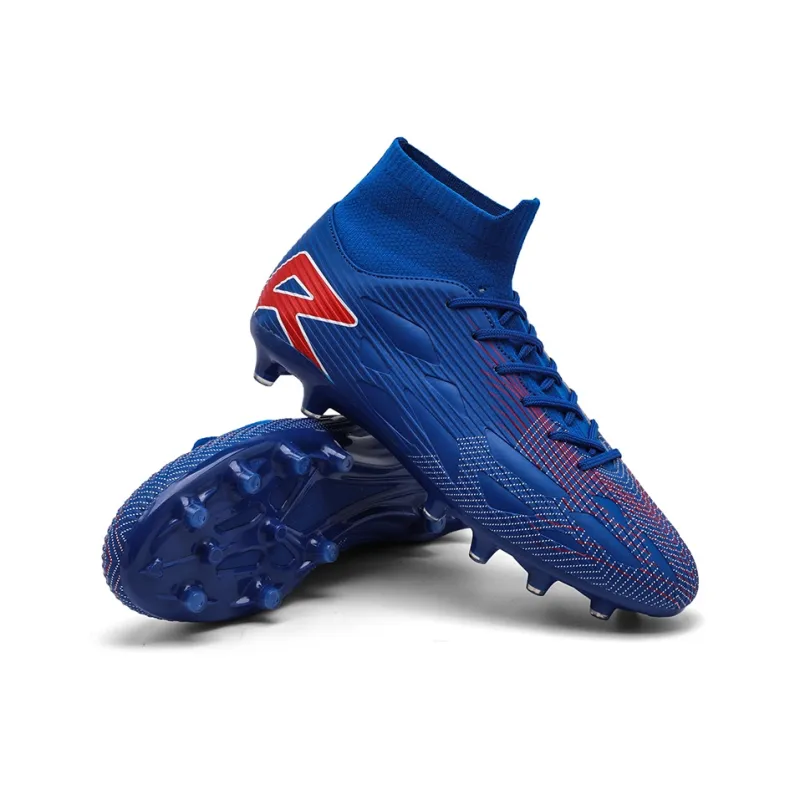 QIUTEXIONG FG Rubber Long Studs TF Rubber Broken Studs Soft Ground Firm Ground Slip Resistant Soccer Shoes Unisex-54
