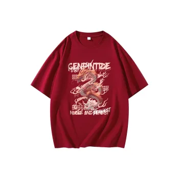 CENPIN Drop Shoulder Sleeve Short-Sleeved T-Shirts For Summer Unisex