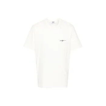 MSGM T Shirts Men Light Beige