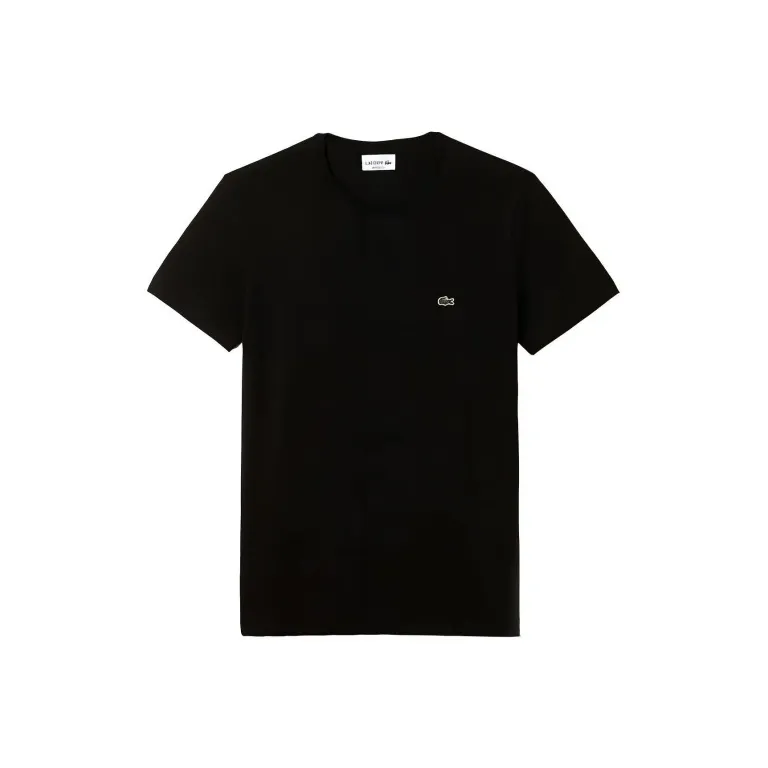 LACOSTE Crocodile Logo patch V neck T shirt-0
