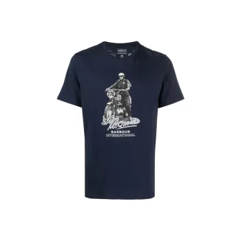 BARBOUR T-Shirts Men Navy