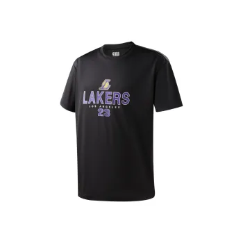 NBA T-Shirt Unisex Black Los Angeles Lakers LeBron James Size 23