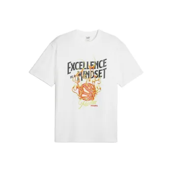 PUMA Hoops Excellence Men's Basketball Tee T Shirt Men's White