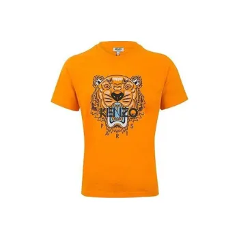 KENZO Men's Classic Tiger T Shirt Orange