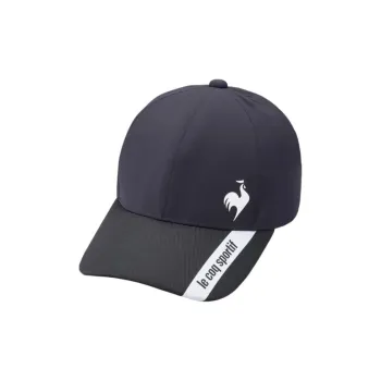 Le Coq Sportif Nylon Polyester Cotton Baseball Caps Unisex Black