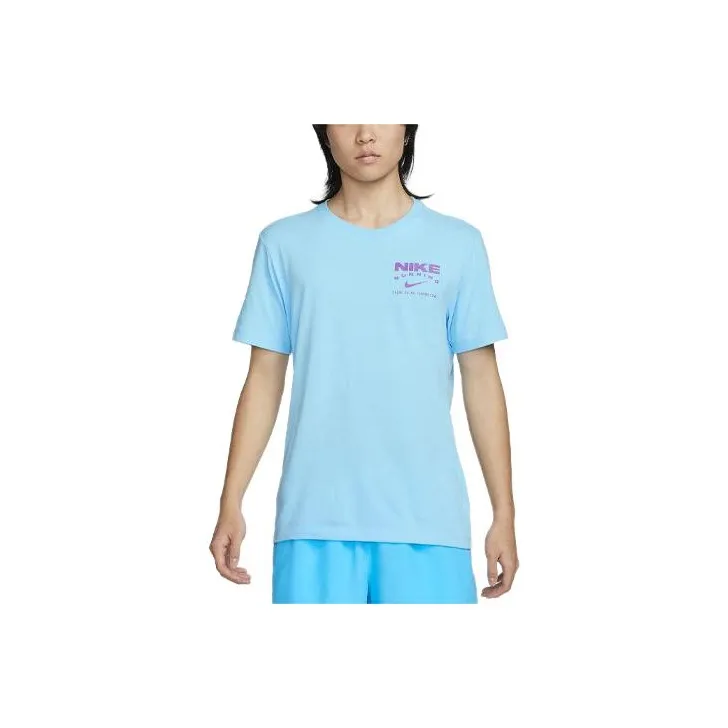 Nike Dri FIT T Shirt Men's Sky Blue-0