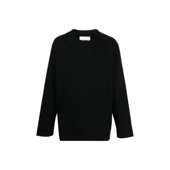 JIL SANDER Side slits Cotton T shirt