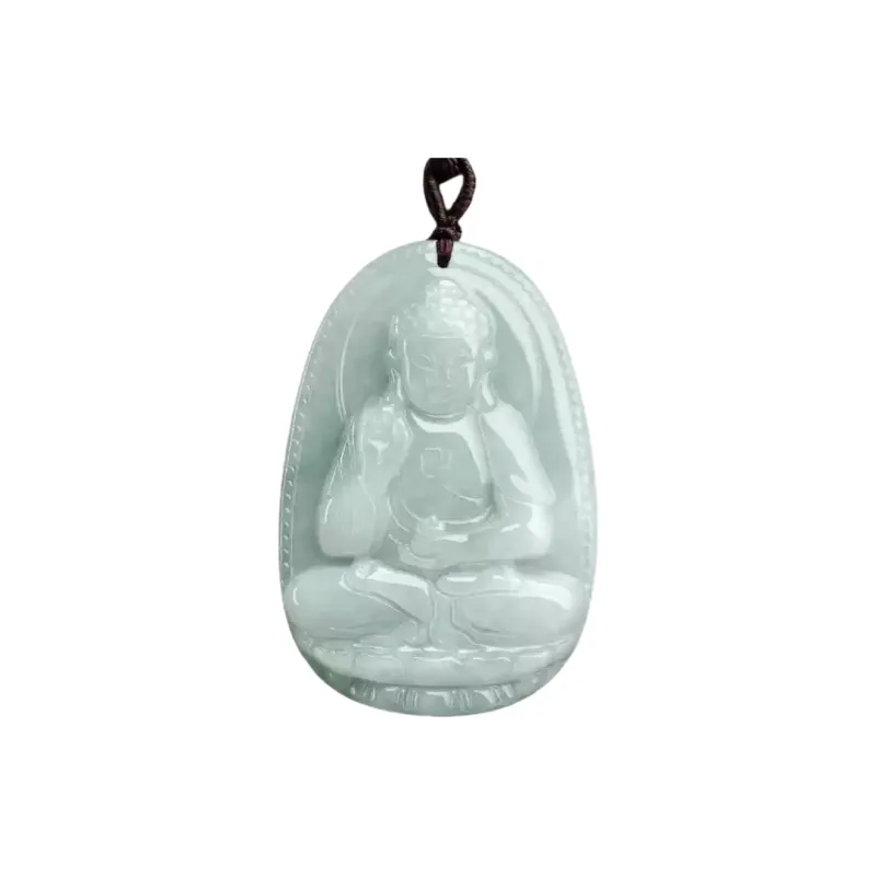 MY WORLD BEGINS AND ENDS WITH YOU Bean Type Jadeite Necklaces Unisex-17