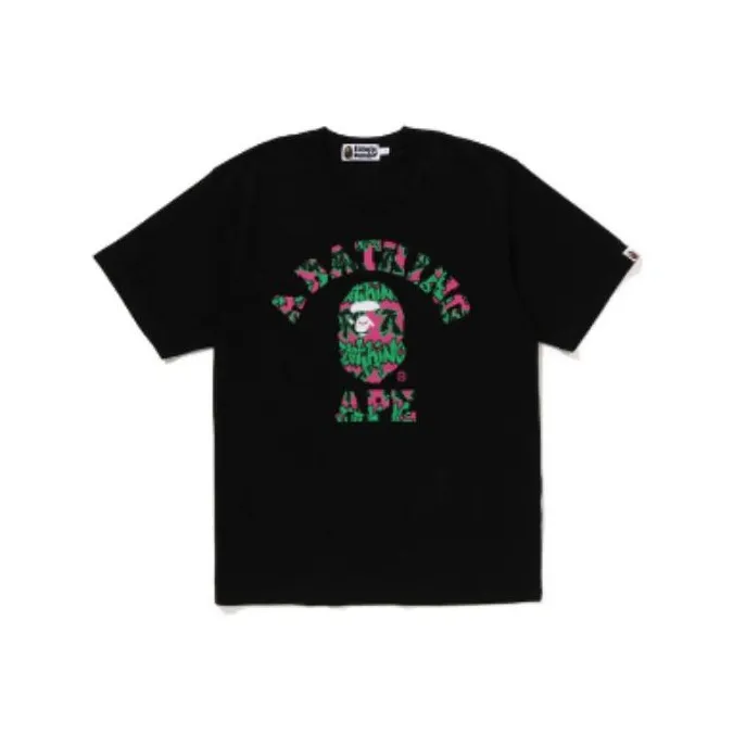 Bape Graffiti Pattern College Tee-0