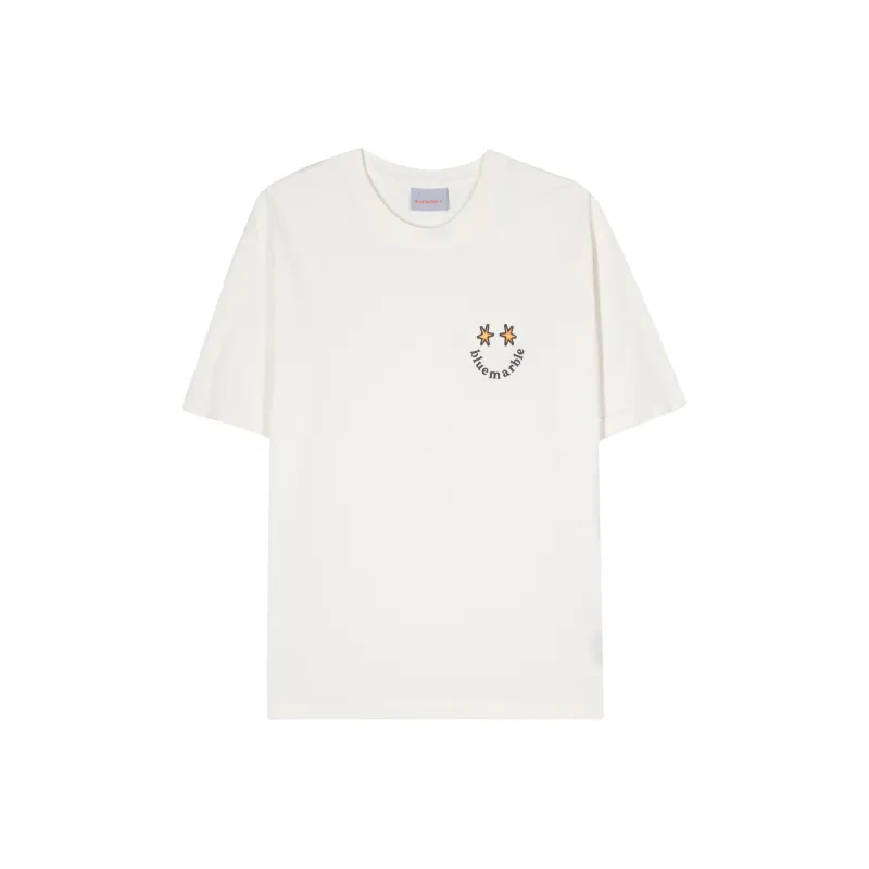 BLUEMARBLE Logo embroidered Cotton T shirt-0