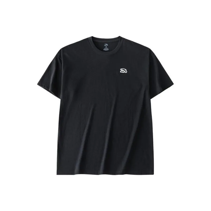 Anta Drop Shoulder Sleeve T-Shirt Men's Black-0